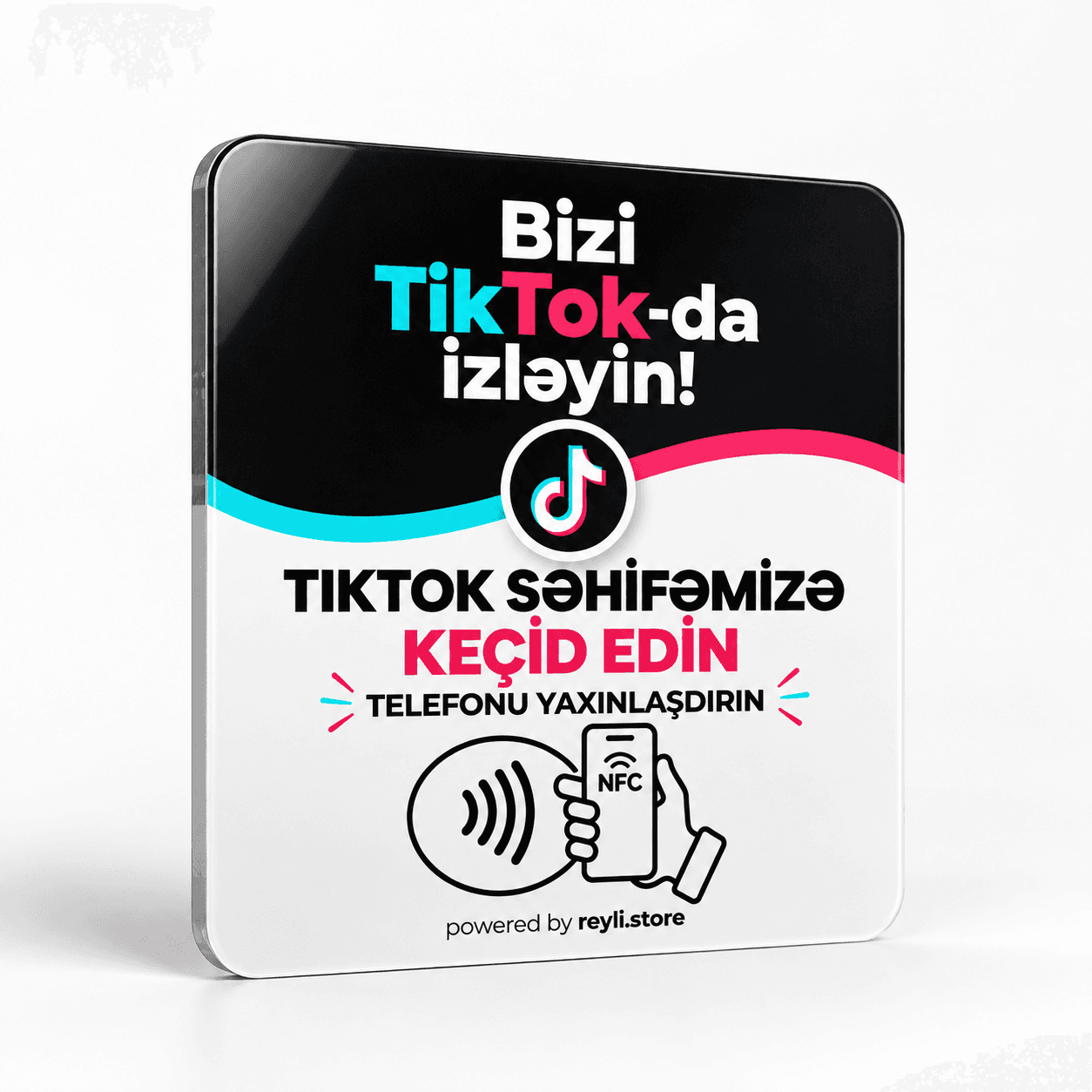 TikTok Card — Reyli NFC Google rəy kartı