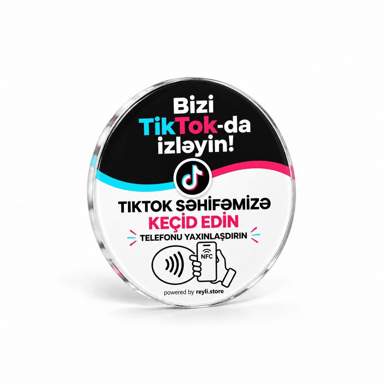 TikTok sticker — Reyli NFC Google rəy kartı